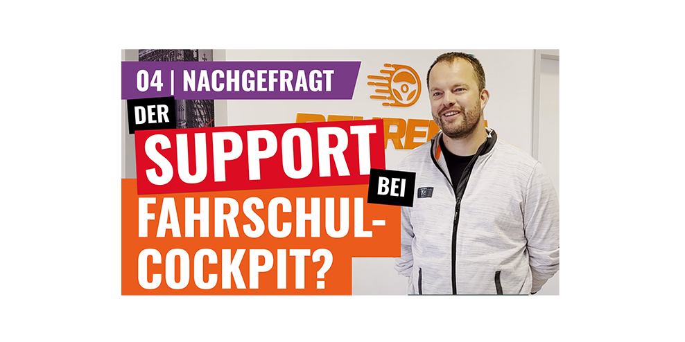 support bei fahrschulcockpit